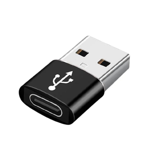 Type-C 黒 usb変換アダプター データ転送 充電でき 従来のUSB充電器でiPhone12/12mini/12Pro/12Pro Maxを充電するための転換コネクタ 3A コンパクト