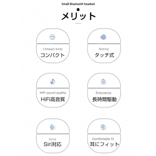 TWS完全ワイヤレスイヤホン Bluetooth 5.2 インナーイヤー型 タッチ式 ノイキャン HIFI高音質 10m安定通信 自動ペアリング 片耳 両耳とも対応 siri対応 遅延なし