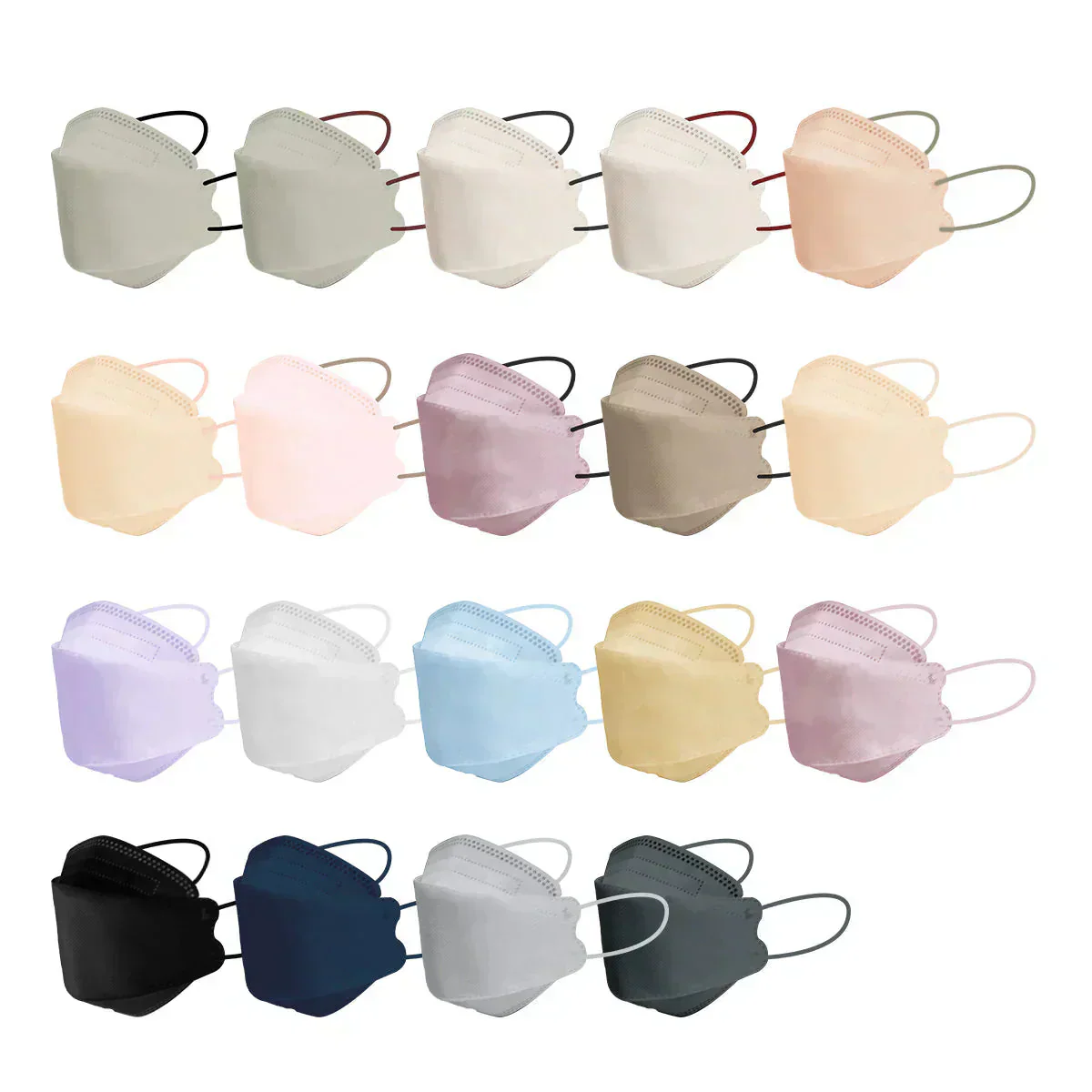 【ふつうサイズ】【ジュエルフラップマスク/バイカラータイプ】【100枚セット】お買い得　訳あり品　数量限定　箱潰れ　カラーマスク 　ランダムセット