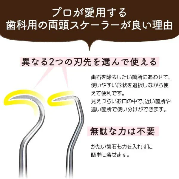 ヤニ取り＆歯石取り＆歯垢取りホームケア3点セット《スケーラー H5-33 1点・検診専用ミラー1点・Ciプラークチェッカー(歯垢染色液)ミニボトル(5ml)1点》【メール便送料無料】
