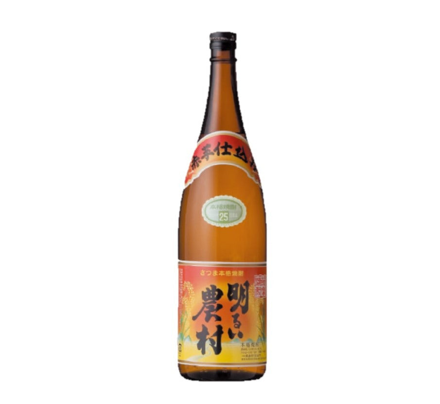 霧島町蒸留所 赤芋仕込み 明るい農村 25度 1.8L 1800ml 1本【ご注文は6本まで同梱可能】
