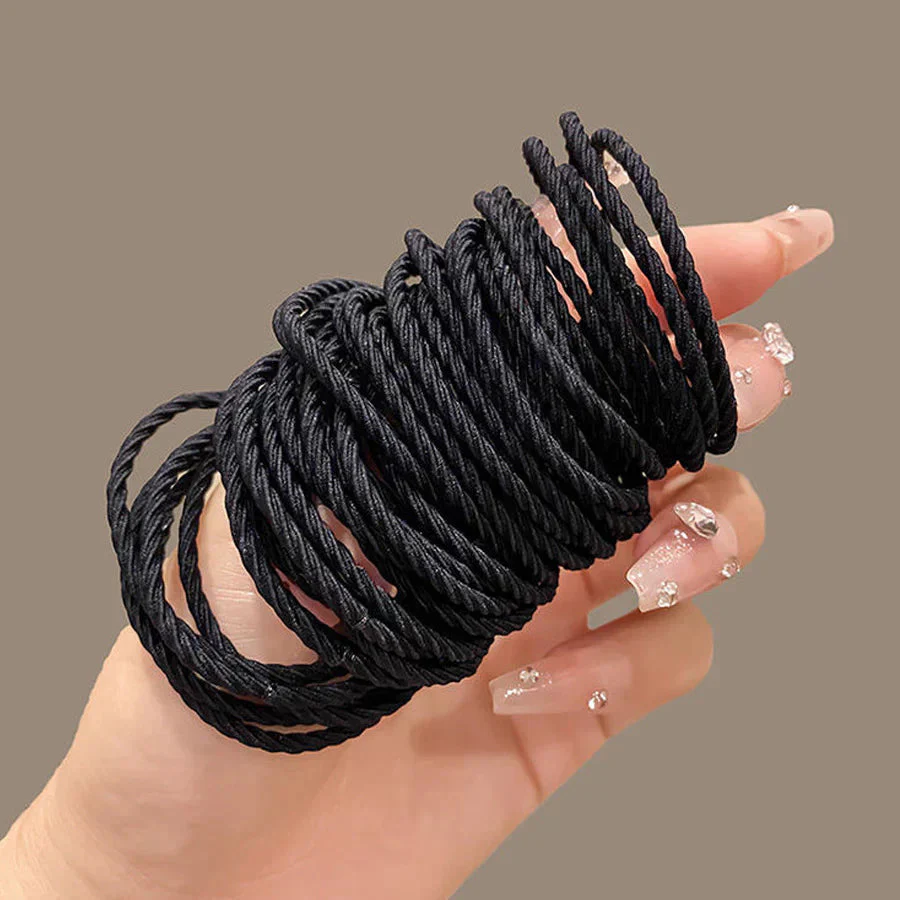 (A02)ヘアゴム キッズ シンプル 上品 ヘアアクセサリー 細いリングゴム 子供用50個入りセット 髪留め 髪ゴム 赤ちゃん 子供 こども リング 髪止め