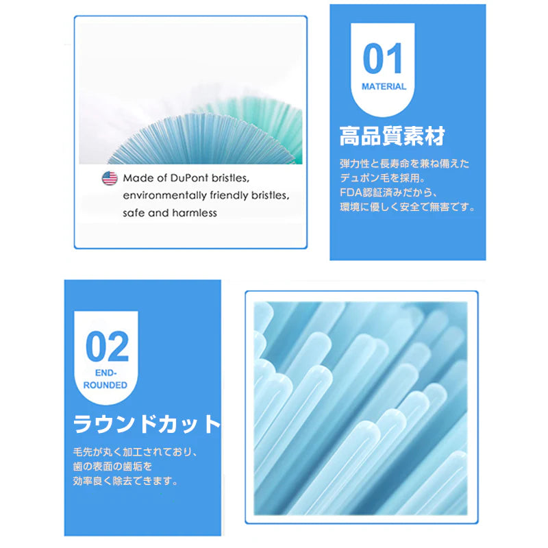 電動歯ブラシヘッド 歯垢除去 替えブラシ 4個セット 口臭対策 フィリップス 互換 ソニッケアー 個別包装 ステイン プラーク除去 口腔ケア 音波振動 スペア 予備