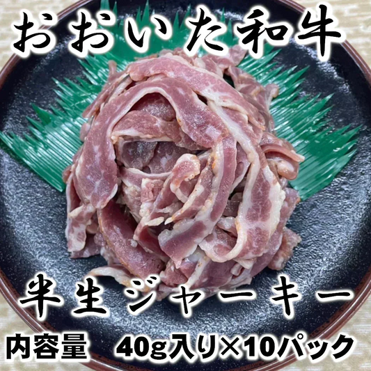 【おおいた和牛】　半生　ビーフ　ジャーキー　40ｇ×10パック（計400ｇ）