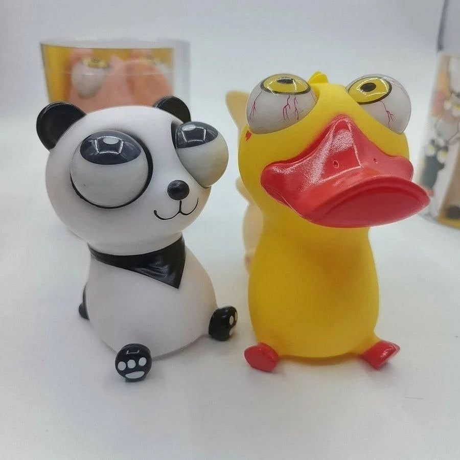 スクイーズ おもちゃ ストレス解消 柔らかい 発散 グッズ 動物 景品 かわいい おもしろ プレゼント 握るおもちゃ 手持ち無沙汰 ストレス解消 w233A (アヒル)