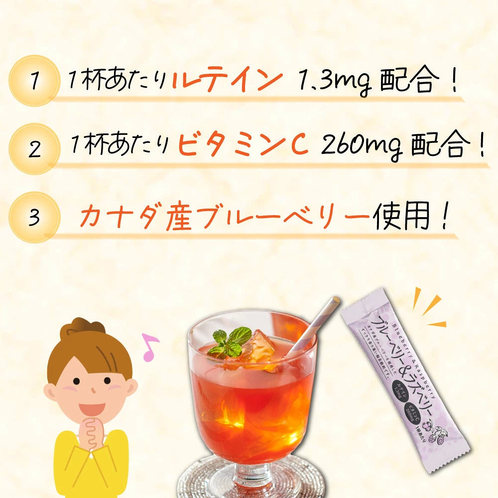 【送料無料】ブルーベリー＆ラズベリーＳＰ（13g ×4包） 6個セット　まとめ買い 粉末飲料 個包装 スティック ジュース ホットでも アイスでも 粉末清涼飲料 便利 簡単 おうち時間 ブルーベリー ラズベリー 甘酸っぱい メール便 送料無料