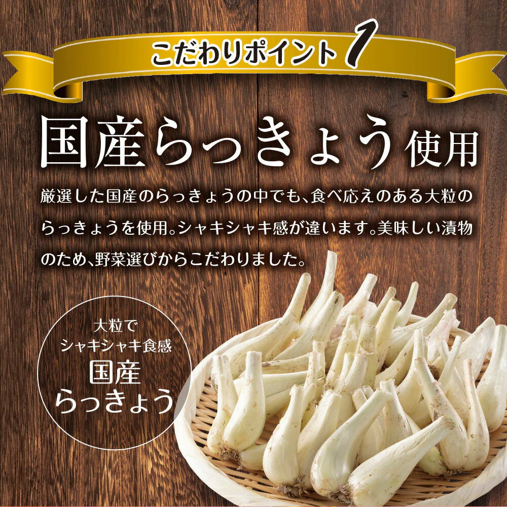 【2個セット】日本橋いなば園 国産シャキシャキらっきょうたまり漬け 140g ネコポス メール便送料無料