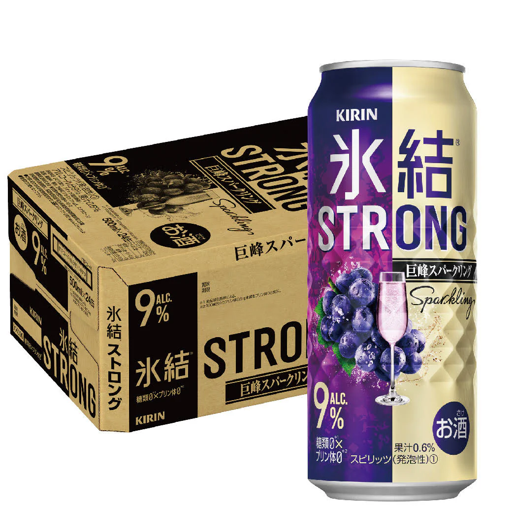 氷結 ストロング 巨峰スパークリング 500ml×1ケース/24本【ご注文は2ケースまで1個口配送可能】