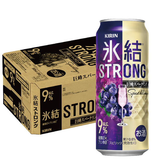氷結 ストロング 巨峰スパークリング 500ml×1ケース/24本【ご注文は2ケースまで1個口配送可能】