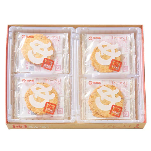 送料無料 博多食材工房 お土産/福岡 福太郎めんべい辛子めんたい風味プレーンM 128枚セット/16枚入(2枚×8袋)×8箱セット 067-771-8
