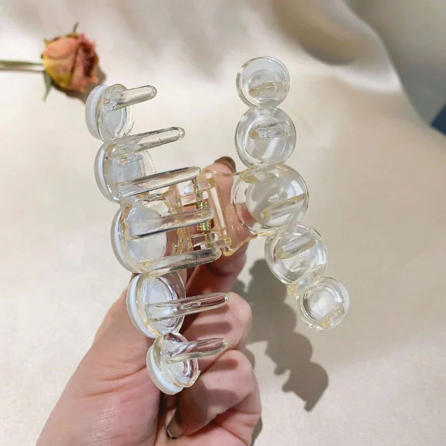 (L04)バンスクリップ ヘアクリップ 大粒 バレッタ まとめ髪 髪飾り ヘアアクセサリー 髪留め ヘアアレンジ