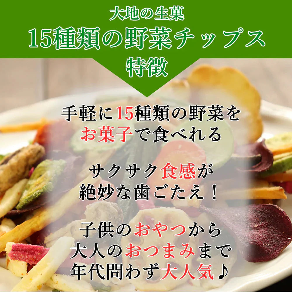 【150g】15種類の野菜チップス