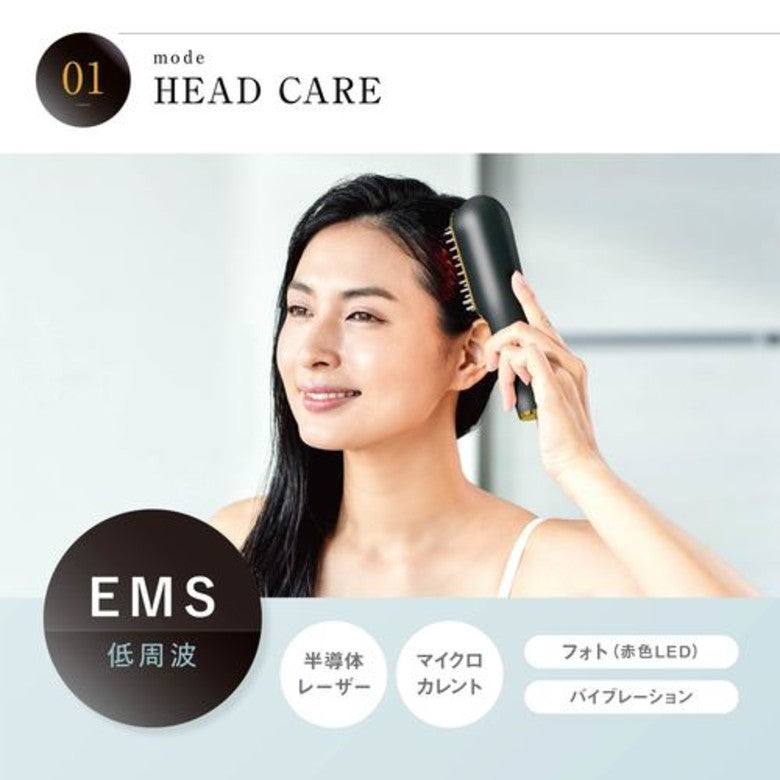 WAVEWAVE スカルプブラシプロ/EMS(低周波)で頭筋を刺激・RFラジオ波でリフトケア アタッチメントを変えるだけで頭皮と顔のトータルケア 電気針ブラシ