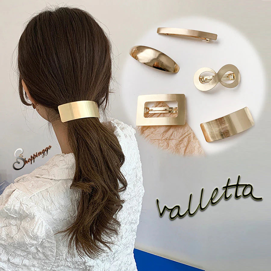 (G)バレッタ ヘアクリップ 髪飾り ヘアアクセサリー  ゴールド ヘアアレンジ 髪留め まとめ髪 オフィス 発表会 卒業式 入学式