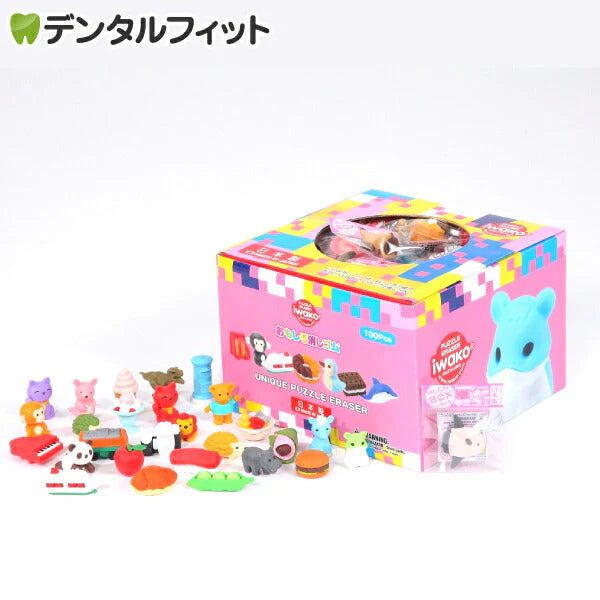イワコー けしごむコレクション 「おもしろ消しゴム」 100個入り