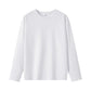 ロンT 長袖 100cm Tシャツ 白 綿100％ 体育 体操服 子供 キッズ 大人 メンズ レディース 通気性 運動会 イベント ユニフォーム クラスTシャツ ロングスリーブ 男女兼用