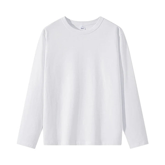 ロンT 長袖 100cm Tシャツ 白 綿100％ 体育 体操服 子供 キッズ 大人 メンズ レディース 通気性 運動会 イベント ユニフォーム クラスTシャツ ロングスリーブ 男女兼用