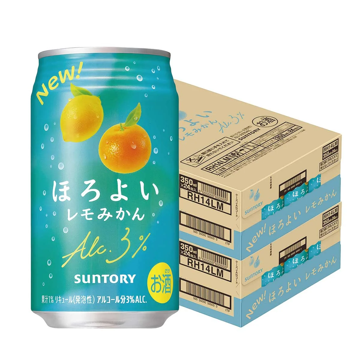 【送料無料】サントリー ほろよい レモみかん 350ml×2ケース/48本【北海道・沖縄県・東北・四国・九州地方は送料がかかります】