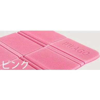 【ピンク】サウナマット レジャーシート ポーチ付き 折りたたみ クッション コンパクト キャンプ アウトドア  軽量