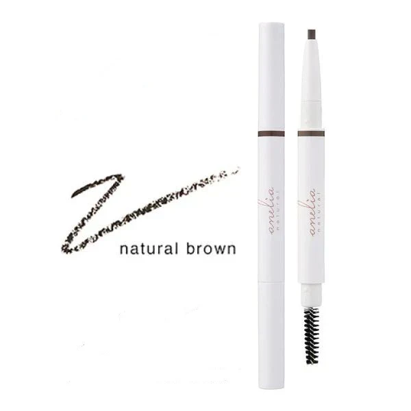 送料込み クリックポスト発送 anelia natural アネリアナチュラル アイブロウペンシル ナチュラルブラウン メイクアップ 石けん 簡単オフ まつげ アマラ 無添加 アイブロウ ペンシル 低刺激 吉川ひなの アイライナー 新パッケージ