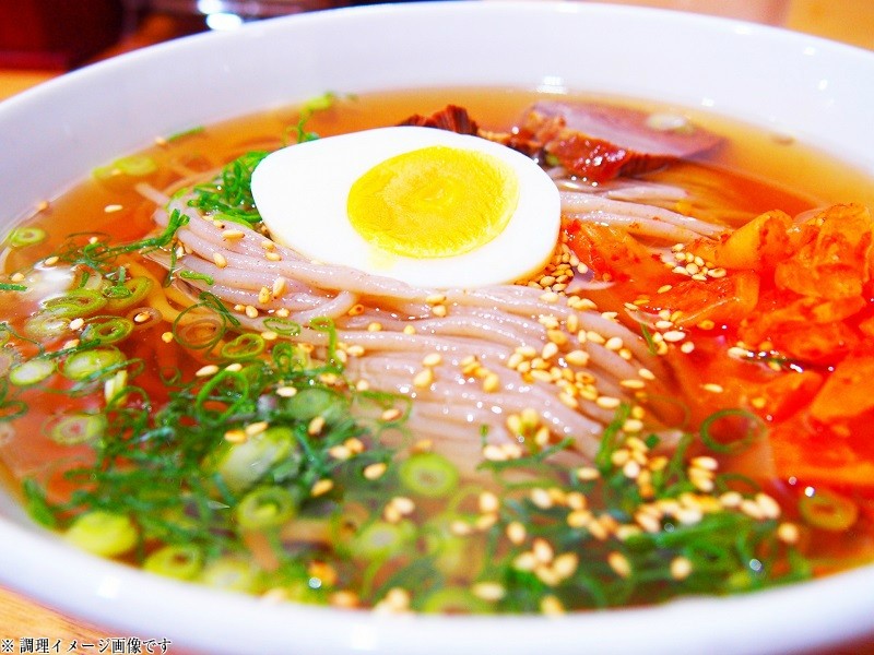 韓国冷麺味　セット 6人前　お取り寄せ　ピリ辛　特製コチュジャン付　辛味調節　カロリー控えめ　307kcal　ノンフライ熟成麺　お試しグルメギフト