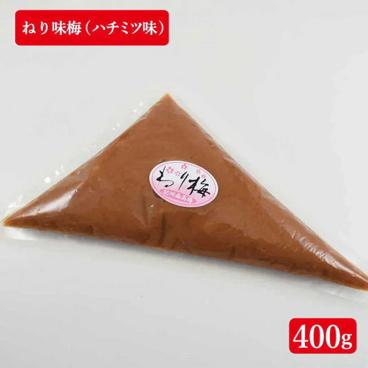 【送料無料】紀州南高梅 つぶれ梅 ねり 味梅(はちみつ味)400g