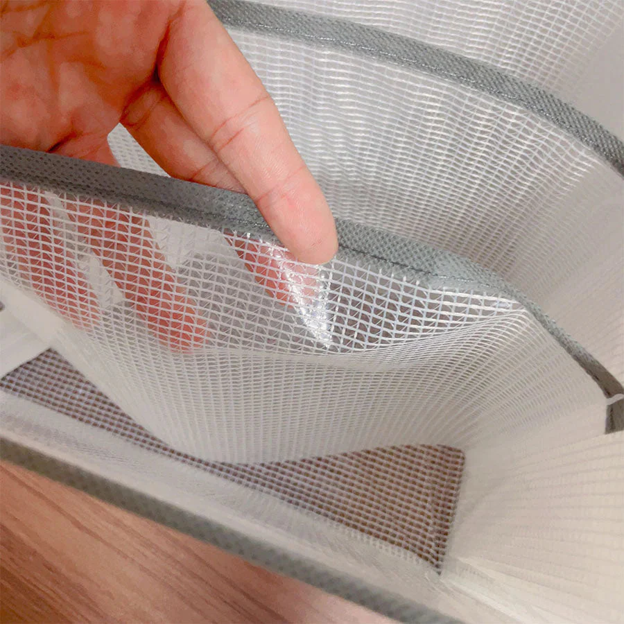 7マス収納ケース PVC 仕切り ズボン 収納ボックス 収納 ジーンズ 衣類 仕切り付き 仕切り収納 下着 収納 整理 収納ケース 衣類収納　靴下 パンツ ハンカチ タオルハンカチ シンプル 折りたたみメッシュ グレー