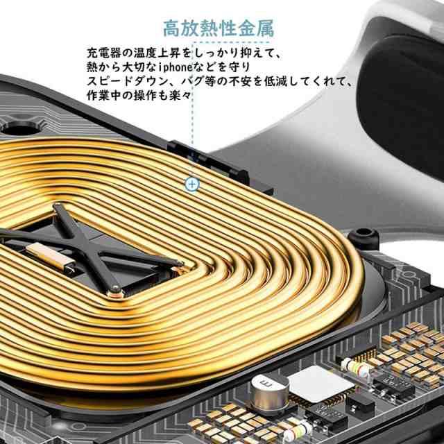 当日発送 Qi 車載ワイヤレス 充電器 自動開閉360° 回転可能 発熱対策 急速 無線 充電 超薄型 軽量 多重保護 車載 ワイヤレスチャージャー スマホ充電器 w311B(Bタイプ)