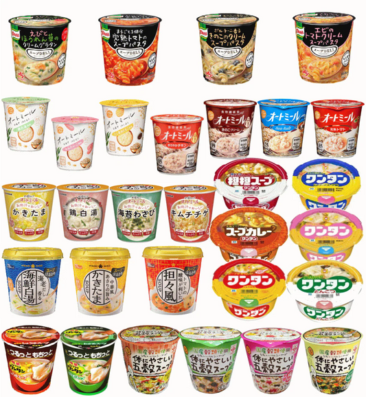 お腹も心も満たす！選べる味わい、スープ三昧30個 旭松 オートミール 味の素 スープDELI ハナマルキ 春雨 五穀スープ ワンタンスープなどスープだらけ30種 関東圏送料無料