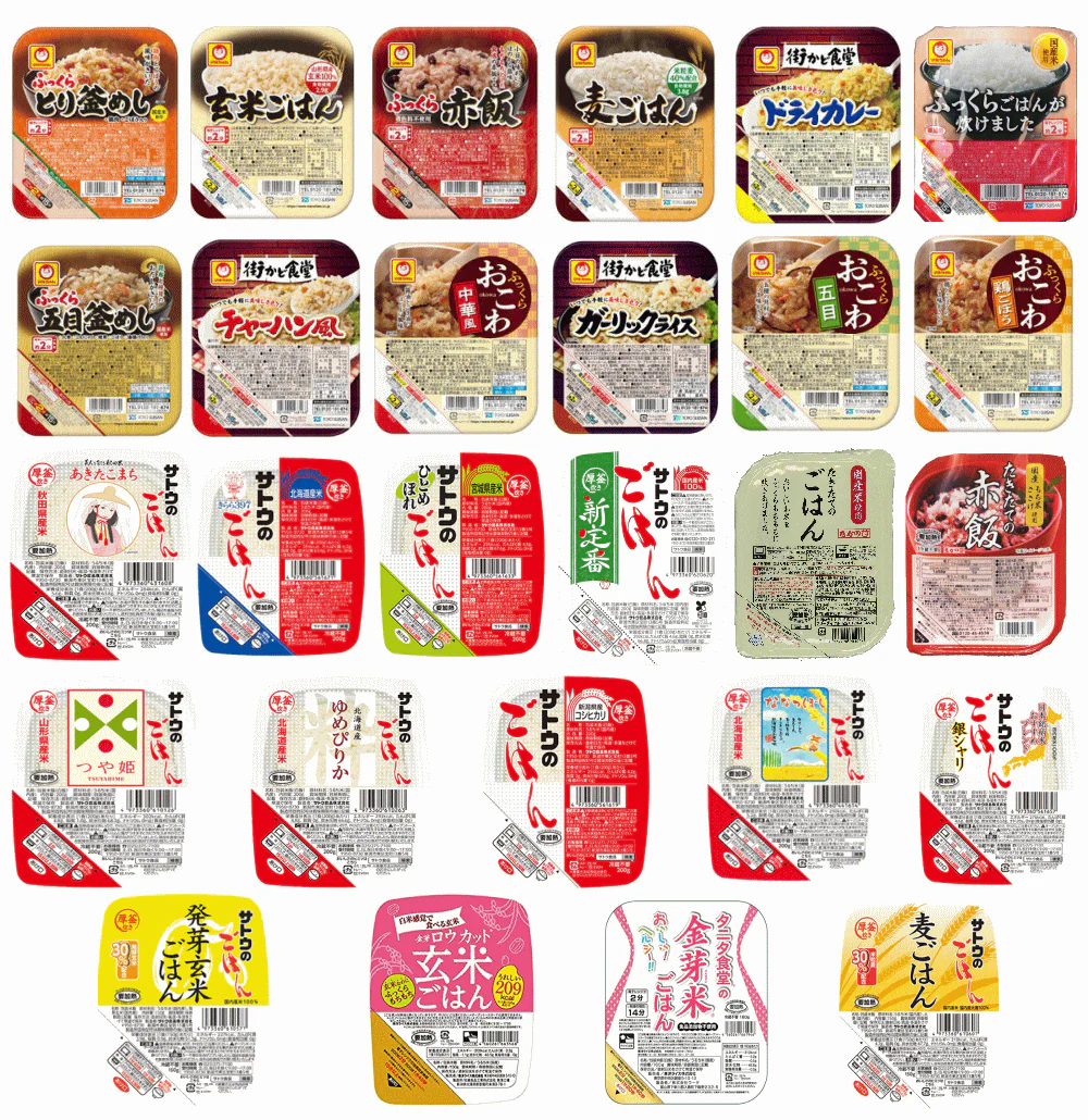 【入荷タイトです】Re 人気パックごはん 白ご飯から味付けごはんまで ご当地米 食べ比べ 25食 サトウのごはん マルちゃん 東洋ライス たかの炊き立てご飯 ご当地米 (白米・玄米・麦・金芽米・おかず付き)  関東圏送料無料