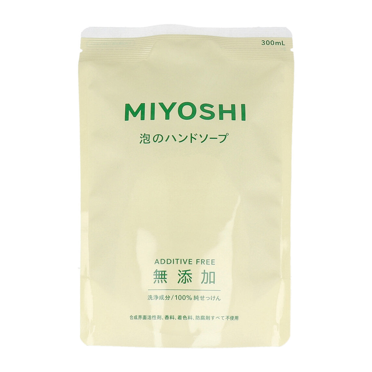 ミヨシ石鹸 無添加せっけん 泡のハンドソープ 詰替用 300ml 12パック