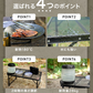 アウトドアメッシュアルミテーブル 90cm ブラック キャンプ BBQ キャンプ飯 アウトドアテーブル アウトドア メッシュテーブル レジャーテーブル 折りたたみ キャンプ バーベキュー 運動会 おしゃれ ヴィンテージ調 折畳テーブル