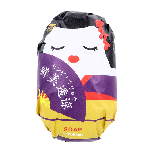 ペリカン 和せっけん 芸者 鮮美透涼 新緑の香り 180g X3個