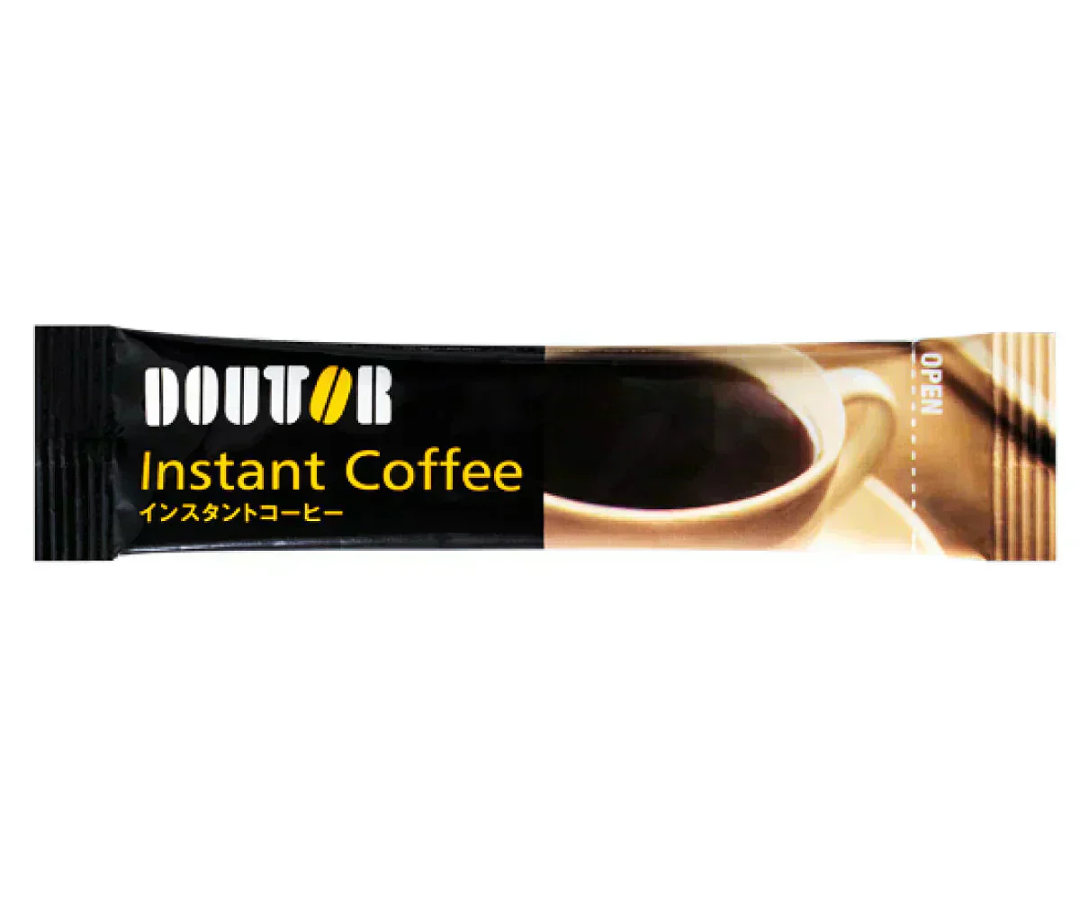 【お届けまで約1ヶ月】ドトールコーヒー　インスタント　スティックコーヒー10杯分 濃いブラック(焦がし風味)【カウシェファーム収穫対象商品】/ゆうメール