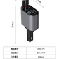 【長距離ドライブのお供に！】シガーソケット 車載充電器 4ポート 4台同時に充電 iPhone 15 14 巻き取り式 12V車 24V車  巻き取り リール式 4in1 車 USB Type-C Lightning 急速充電 カーチャージャー シガーソケット USBポート付 リールタイプ 後部座席 車載充電器 巻き取り式ケーブル2本付き シガーソケット