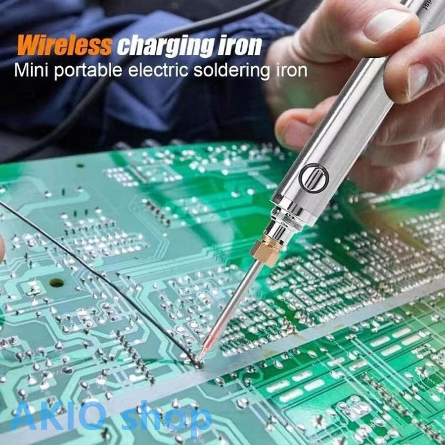 家庭用電気溶接ペン DIYスポット溶接 コードレス設計 便利 ハンドヘルド USB充電 快速加熱 操作簡単 安全性高い 3種コテ先(オプション追加) コンパクトs059(B+C+K付きます)