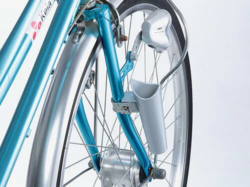 【シルバー】自転車 カサホルダー Ver.21 傘 雨 収納 持運び 厚手 傘かけ 傘おき 電動アシスト 普通自転車 川住製作所