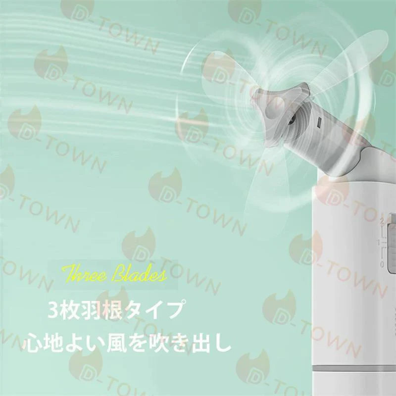 携帯扇風機 手持ち/卓上両用 ハンディファン ミニ扇風機 扇風機 小型強風 軽量 静音設計 USB充電式 バッテリー内蔵 携帯便利 熱中症対策 w404B(ピンク)