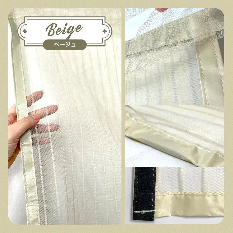 網戸カーテン 「ブラウン」 マグネット式 磁石 玄関カーテン 玄関網戸 勝手口用 出入り 通風 蚊 虫除け シャットアウト 部屋 リビング エコ 夏 作業 猛暑 簡単設置