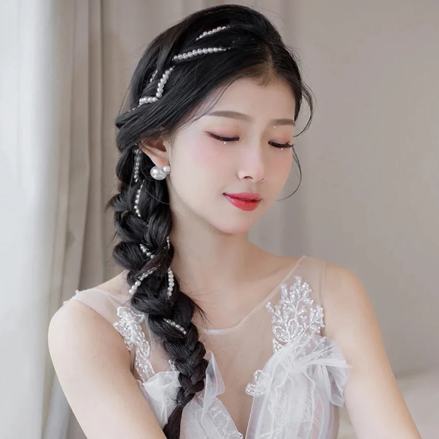 (A1)パール ヘアアクセサリー ヘアアレンジ 髪飾り ウェディング 結婚式 二次会 パーティー おしゃれ かわいい