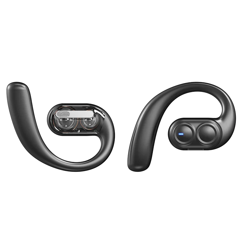 ワイヤレスイヤホン 耳掛け式 Bluetooth 5.4 HIFI高音質  PSE認証 超長航続 自動接続 360°サラウンドステレオ 低遅延 快適着装 ワイヤレスステレオイヤホン s109A(ブラック)