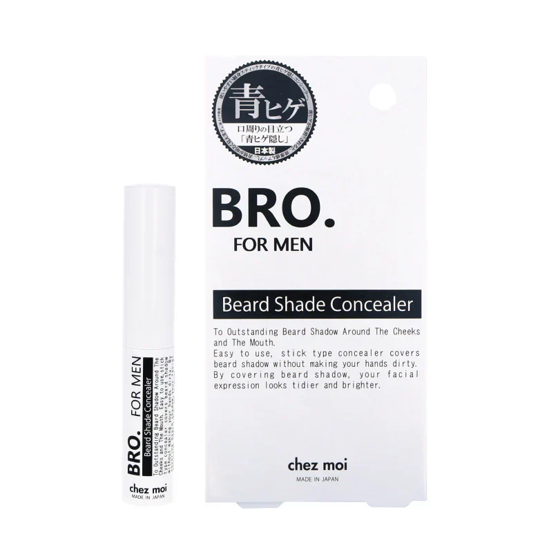 BRO. FOR MEN　Beard Shade Concealer-メンズコスメ コンシーラー ヒゲ・青ヒゲ 頬・口周り・顎 スティックタイプ 持ち運び 清潔感 美容成分配合