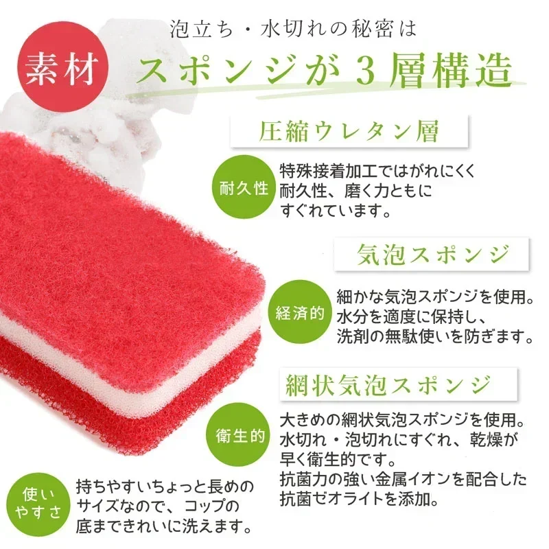 送料無料 ダスキン 台所用スポンジ ビタミンカラー6個セット(3色×2セット)