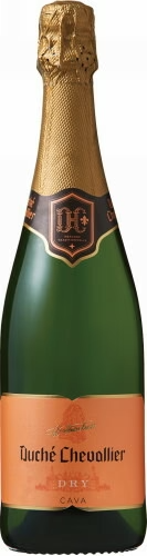 【送料無料】ドゥーシェ・シュバリエ ドライ 白 750ml×6本［スパークリング/やや辛口/スペイン］【北海道・沖縄県・東北・四国・九州地方は必ず送料が掛かります】