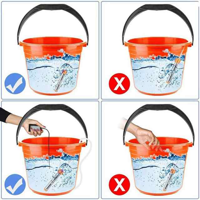 即納 投げ込みヒーター 1500W携帯湯沸かし器 電気給湯器 110V液浸ヒーター 浸水給湯器 風呂 バケツヒーター 【予約時間 自動電源オフ】w621C(イエロー)