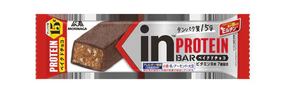 【カートアップNG】【36本】プロテインバー inバー インバー プロテイン 森永 ベイクドチョコ たんぱく質 おやつ 間食 非常食 保存食 備蓄 防災 まとめ買い 仕送り お菓子