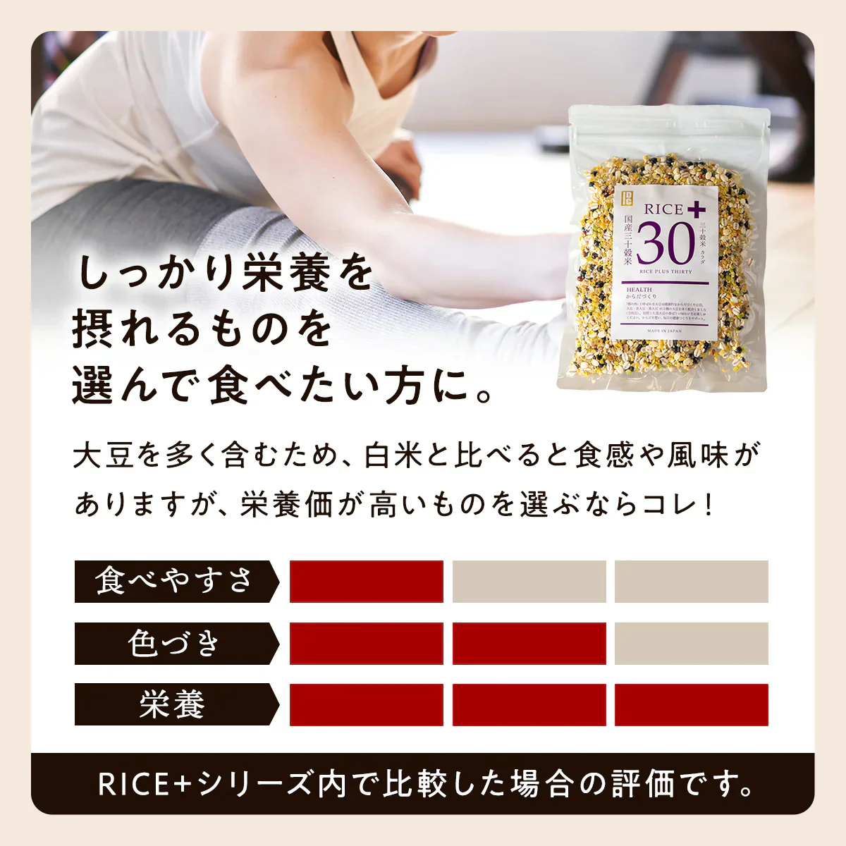【訳アリ！賞味期限7月20日まで】 雑穀米 450g Rice+30 ”からだブレンド” 雑穀米 150g×3袋 雑穀 国産 30穀米 国産三十雑穀米 三十雑穀米 プロテイン もち麦 発芽玄米 押麦 大豆 黒大豆 青大豆 はと麦 緑米 混ぜるだけ  無添加 保存食 ヘルシー