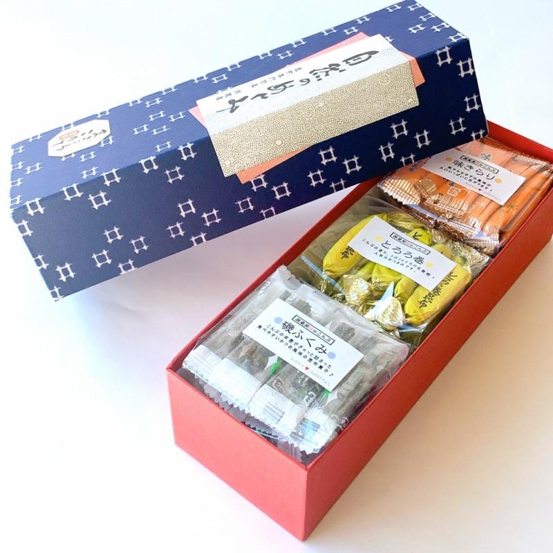 昆布のおつまみ３種詰め合わせギフト（とろろ巻・味きらり・磯ふくみ）
