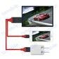 赤lightning HDMI変換ケーブル1080P HD画質iPhone Lightning Digital ライトニング HDMI 変換アダプター スマホ アップル
