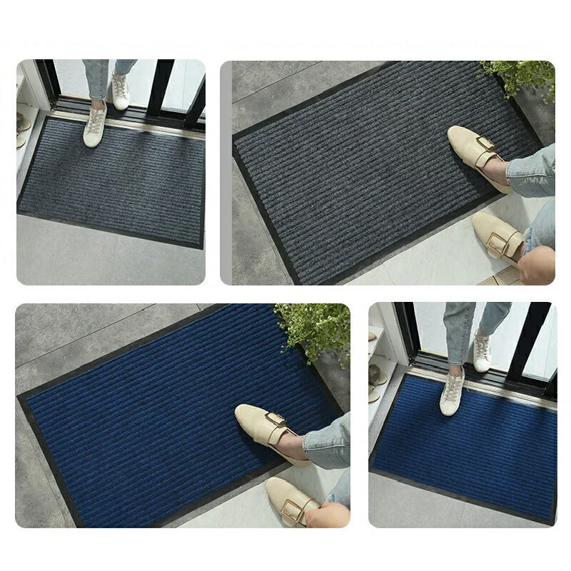 【ブラック 80×120cm】玄関マット 屋外 室内 おしゃれ 北欧 泥落とし 洗える かわいい 風水 大判 40×60cm 50×80cm 60×90cm 80×120cm 120×150cm 無地 滑り止め 業務用 丸洗い 水洗い ドアマット 店舗 飲食店 オフィス 事務所